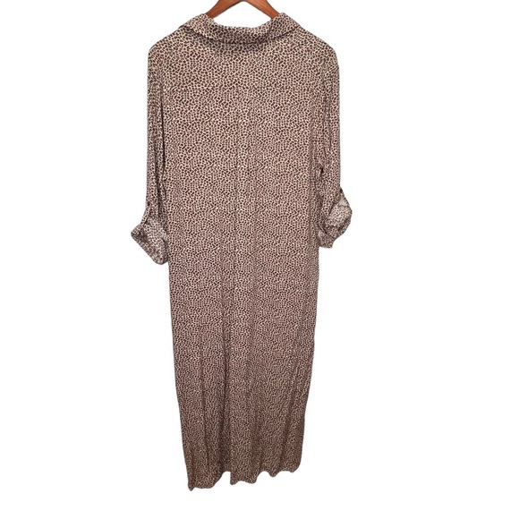 VICI Oversized Leopard Print Midi Shirt Dress Size Medium - Picture 2 of 11